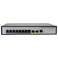 Коммутатор XVI SWP3108, L2, 8 PoE 10/100/1000, 2SFP 100/1000, Console, 120Вт, 32Gbps, 8K MAC