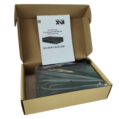 PoE коммутатор XVI SWP2108 в коробке