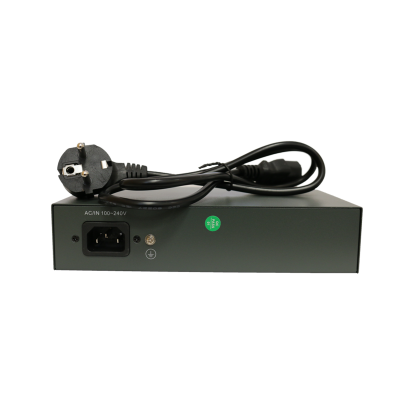 PoE Коммутатор XVI SWP1081 задняя часть со шнуром