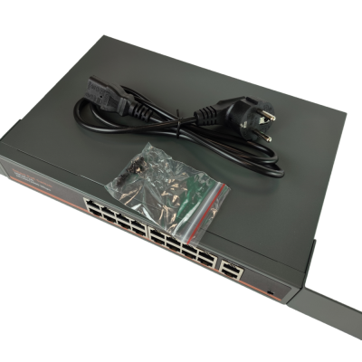 Коммутатор XVI SWP2016, 18_портов 100/1000Mbit: 16_PoE + 2_UpLink