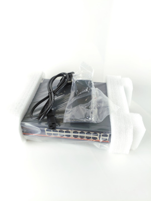 Коммутатор XVI SWP3216, L2, 16 PoE 10/100/1000, 2UpLink, 2SFP 100/1000, 250Вт, 40 Gbps, 8K Mac