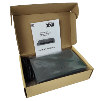 PoE коммутатор XVI SWP1181 в коробке