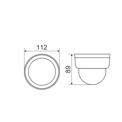 AHD камера XVI XC9419BM габариты устройства
