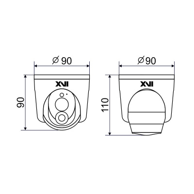 IP камера видеокамера XVI VI8404CAP-SD, 8Мп, фикс.объектив, встр.мкрф, PoE, SD, ИК