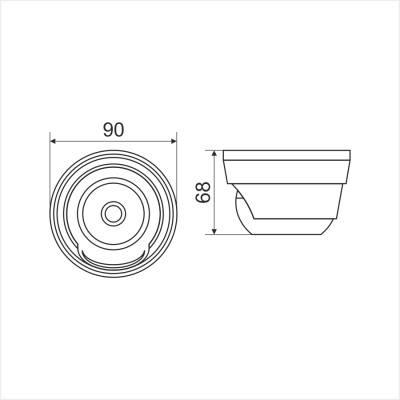 Купольная IP камера XVI XI5010C-D, 5Мп, фикс.объектив, 12В, Dual Led подсветка