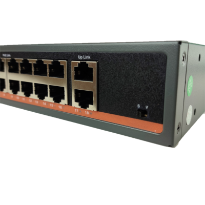 Коммутатор XVI SWP2016, 18_портов 100/1000Mbit: 16_PoE + 2_UpLink