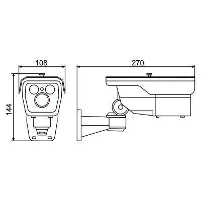 IP камера видеонаблюдения XVI EI8413MP-L-SD, 8Мп, мотор.объектив, PoE, слот SD, Цвет24