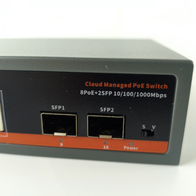 Коммутатор XVI SWP3308, L2, 8 PoE 10/100/1000, 96Вт, 20Gbps, 8K MAC