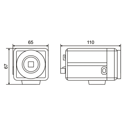 AHD камера XVI BC9401CIMA габариты устройства