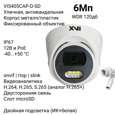 IP-камера VI5405CAP-D-SD инфографика